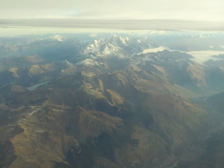 Les　Alpes vues du ciel